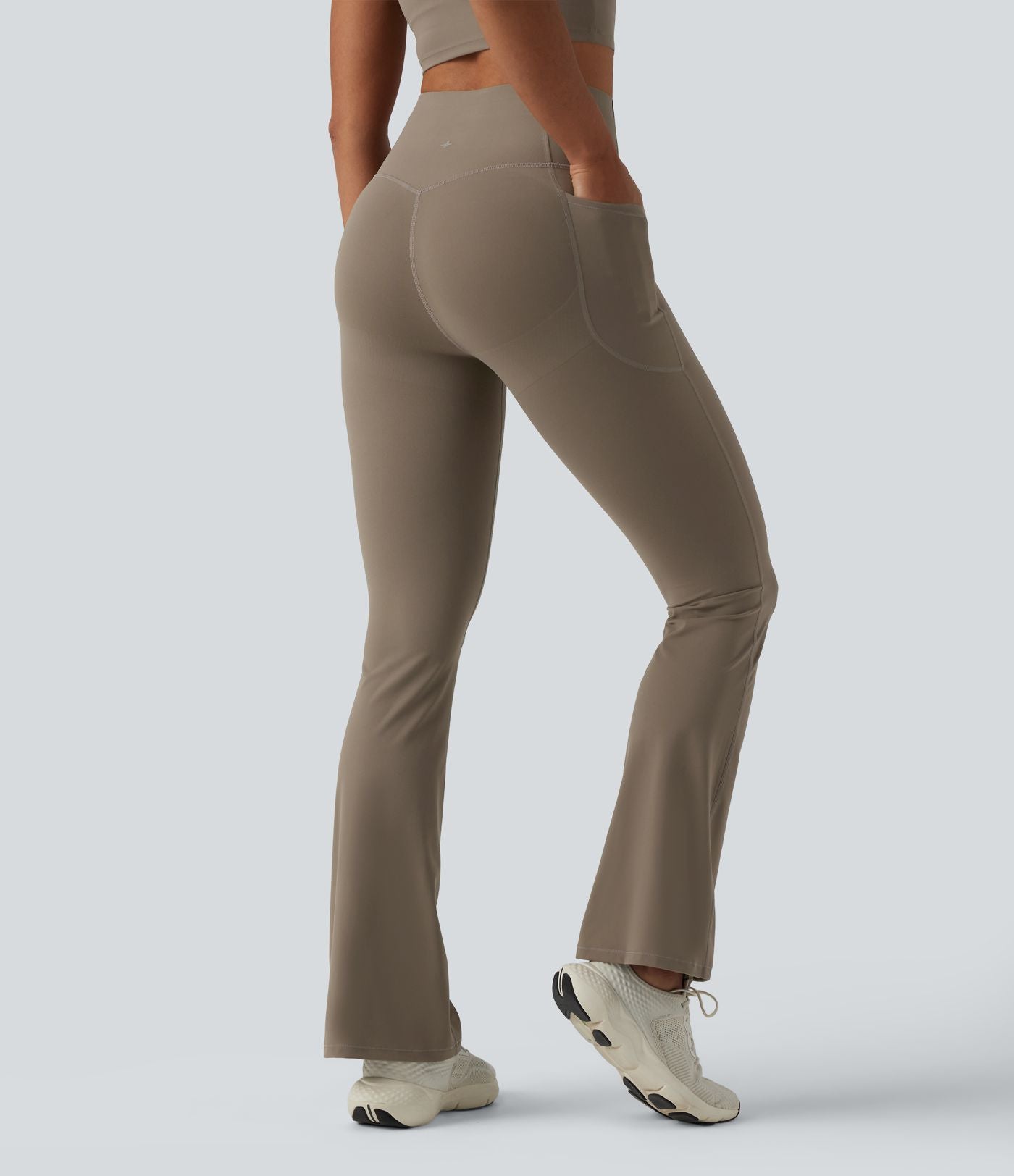 Legging de yoga bootcut Halara UltraSculpt™ taille haute push-up gainant avec poches