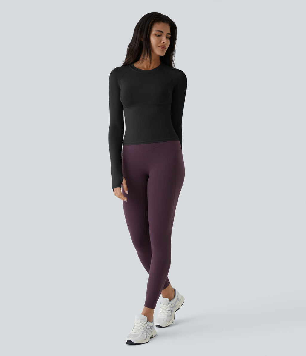 Top Sport Yoga Uni Trous pour les Pouce