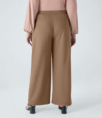 Pantalon de travail grande taille coupe droite taille haute Halara Flex™ DayStretch avec poches