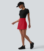 Jupe de golf courte 2-en-1 SoftlyZero™ Airy effet frais InstantCool taille ultra-haute gainant avec ourlet arrondi et poches