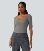 T-shirt de travail SoftlyZero™ Airy encolure arrondie manches courtes effet frais InstantCool