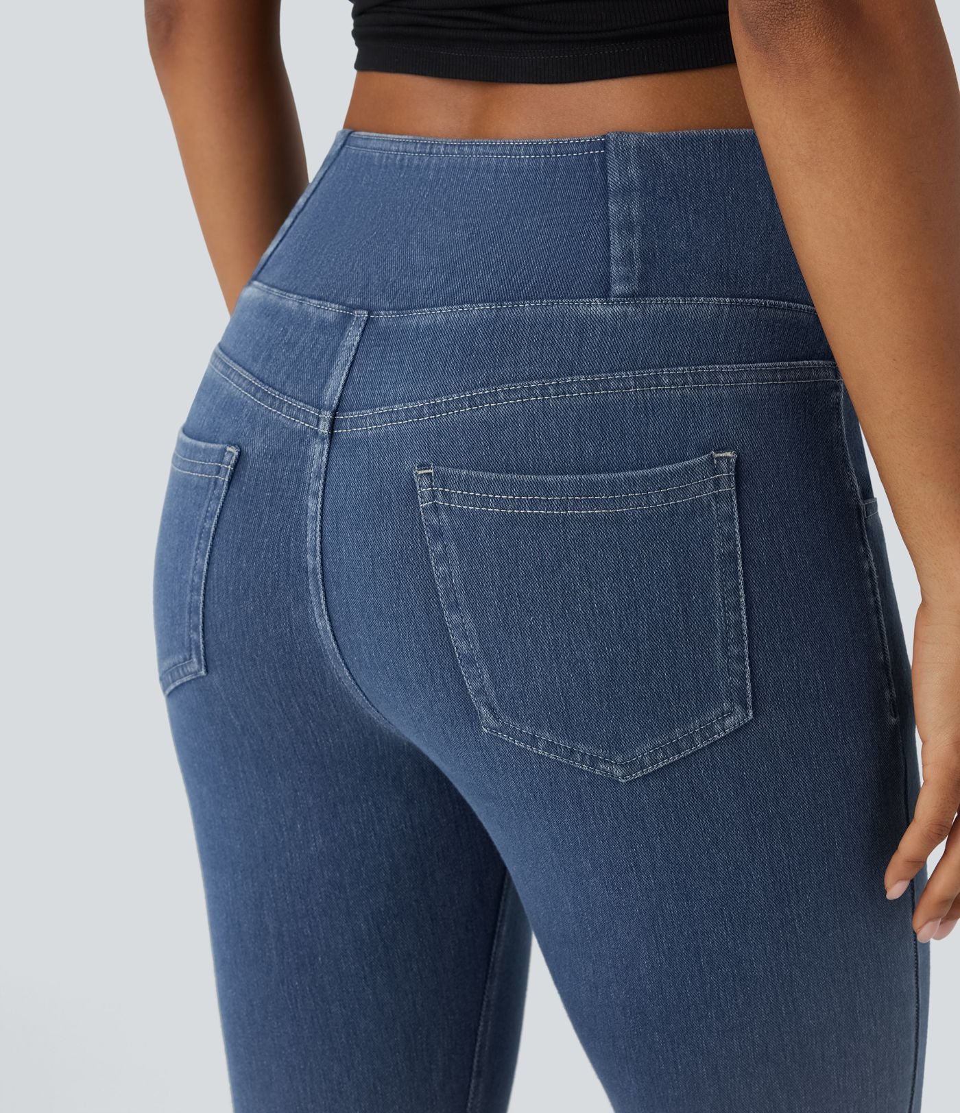 Halara Flex™ Jegging Travail Taille Haute Croisé Poches Multiples Tricot Extensible