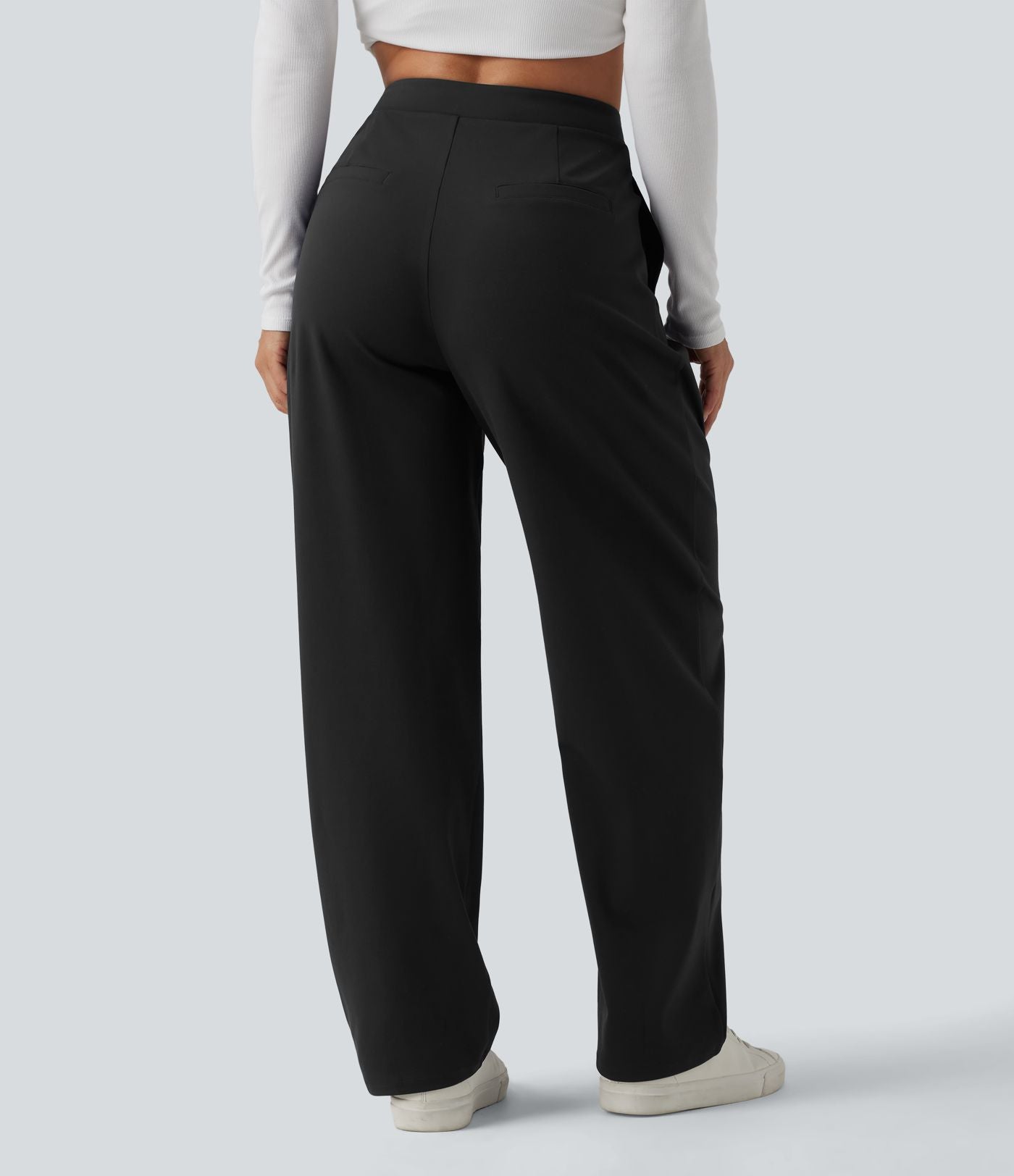 Pantalon tailleur fuselé Halara Flex™ DayStretch taille haute asymétrique avec poches