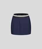 Jupe de tennis SoftlyZero™ Airy micro mini 2-en-1 à taille haute et color block ajustée au corps à effet frais InstantCool
