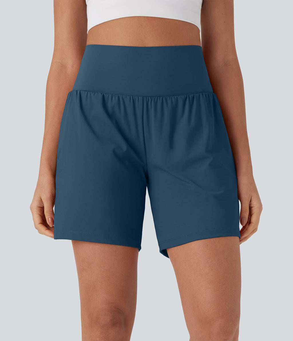 Short de yoga SoftlyZero™ Airy 2-en-1 taille très haute avec poches et effet frais InstantCool 17,5 cm