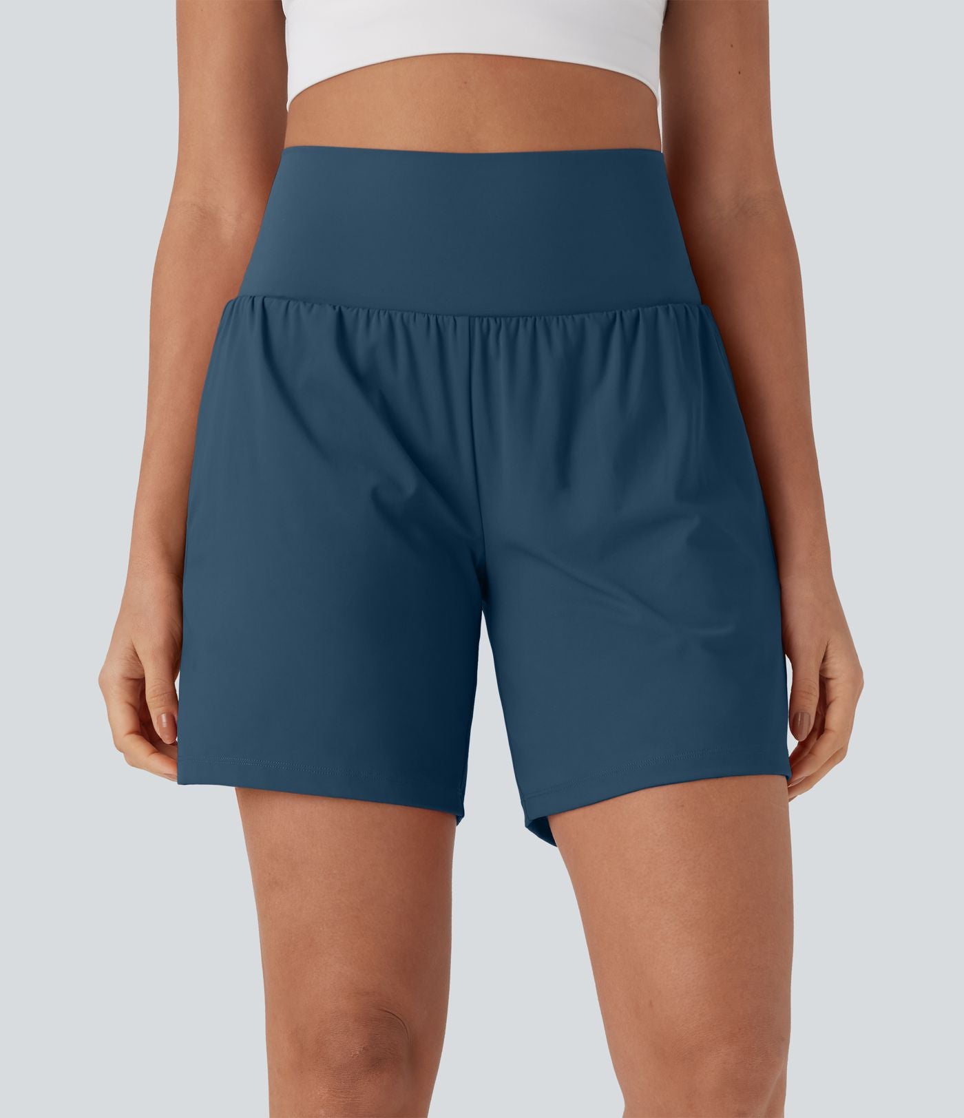 Short de yoga SoftlyZero™ Airy 2-en-1 taille très haute avec poches et effet frais InstantCool 17,5 cm