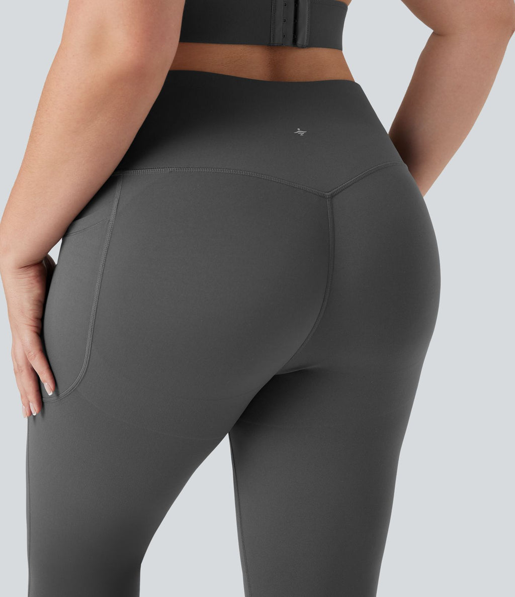 Jupe-short de tennis courte 2-en-1 gainante taille haute avec poches