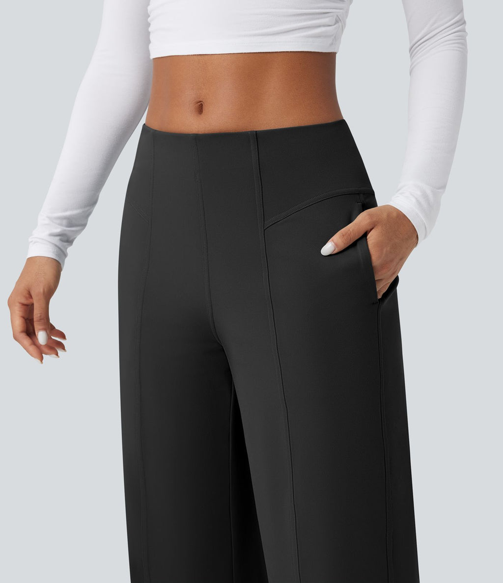 Pantalon large taille moyenne DayStretch avec poches