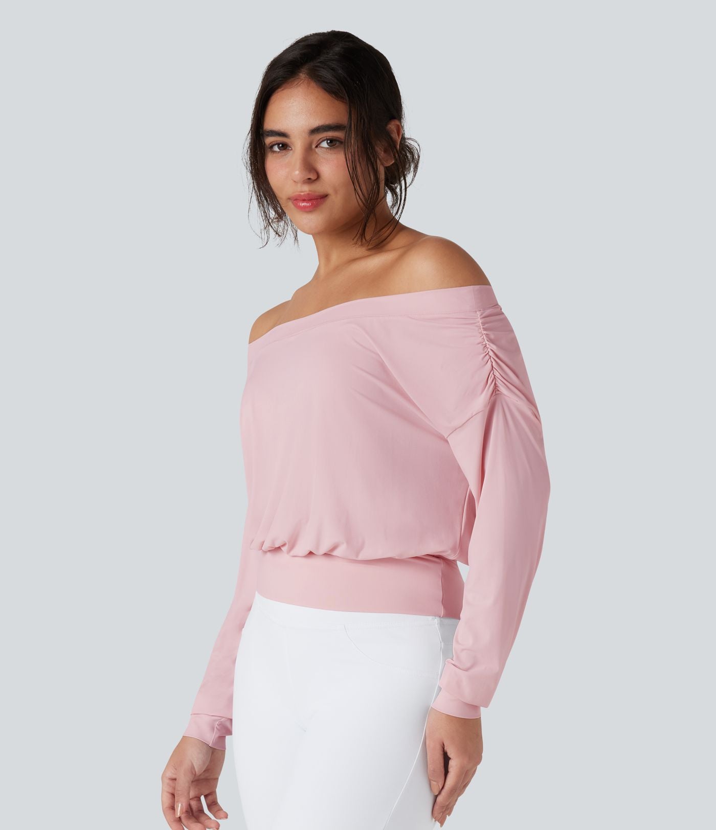 Haut de sport yoga oversize épaules dénudées effet frais InstantCool séchage rapide