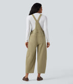 Salopette denim Halara Flex™ 7/8 coupe barrel avec poches