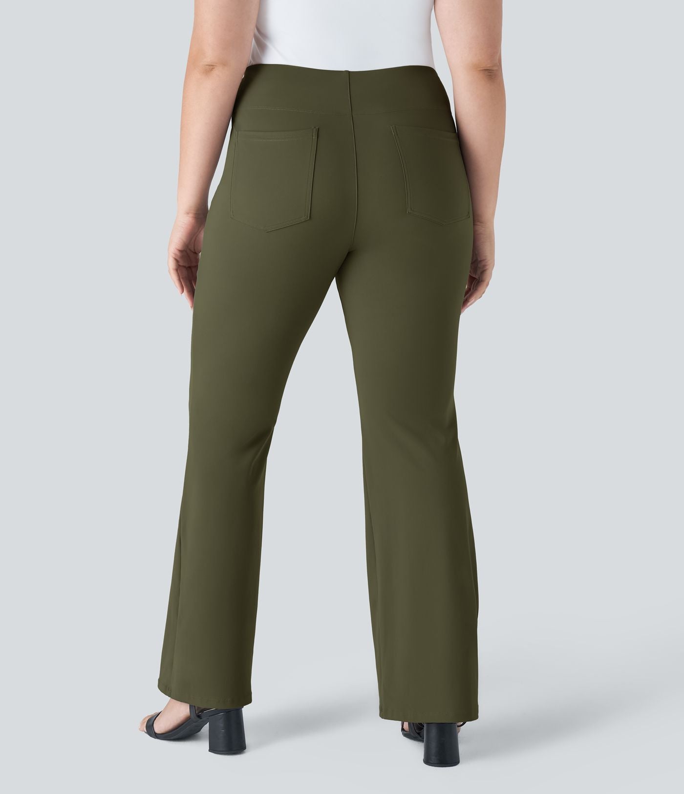 Pantalon tailleur taille haute grande taille Halara Flex™ avec poches