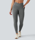 Legging yoga Halara UltraSculpt™ chiné croisé séchage rapide taille haute avec poches