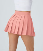 Breezeful™ Mini Jupe Soirée Plissée 2 en 1 Taille Haute Poche Latérale Boucle Réglable Séchage Rapide