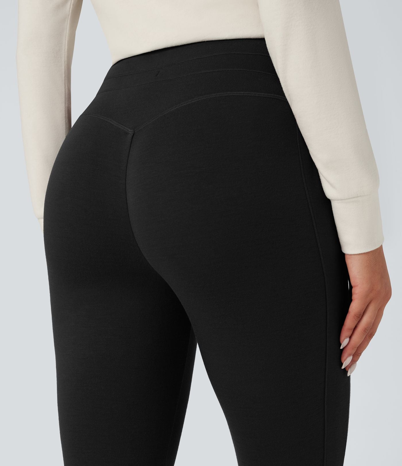 Jogging chauffant taille haute avec cordon de serrage Halara HeatCore avec poches
