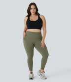 Legging d'entraînement gainant galbant taille haute grande taille avec effet scrunch et poches Halara UltraSculpt™