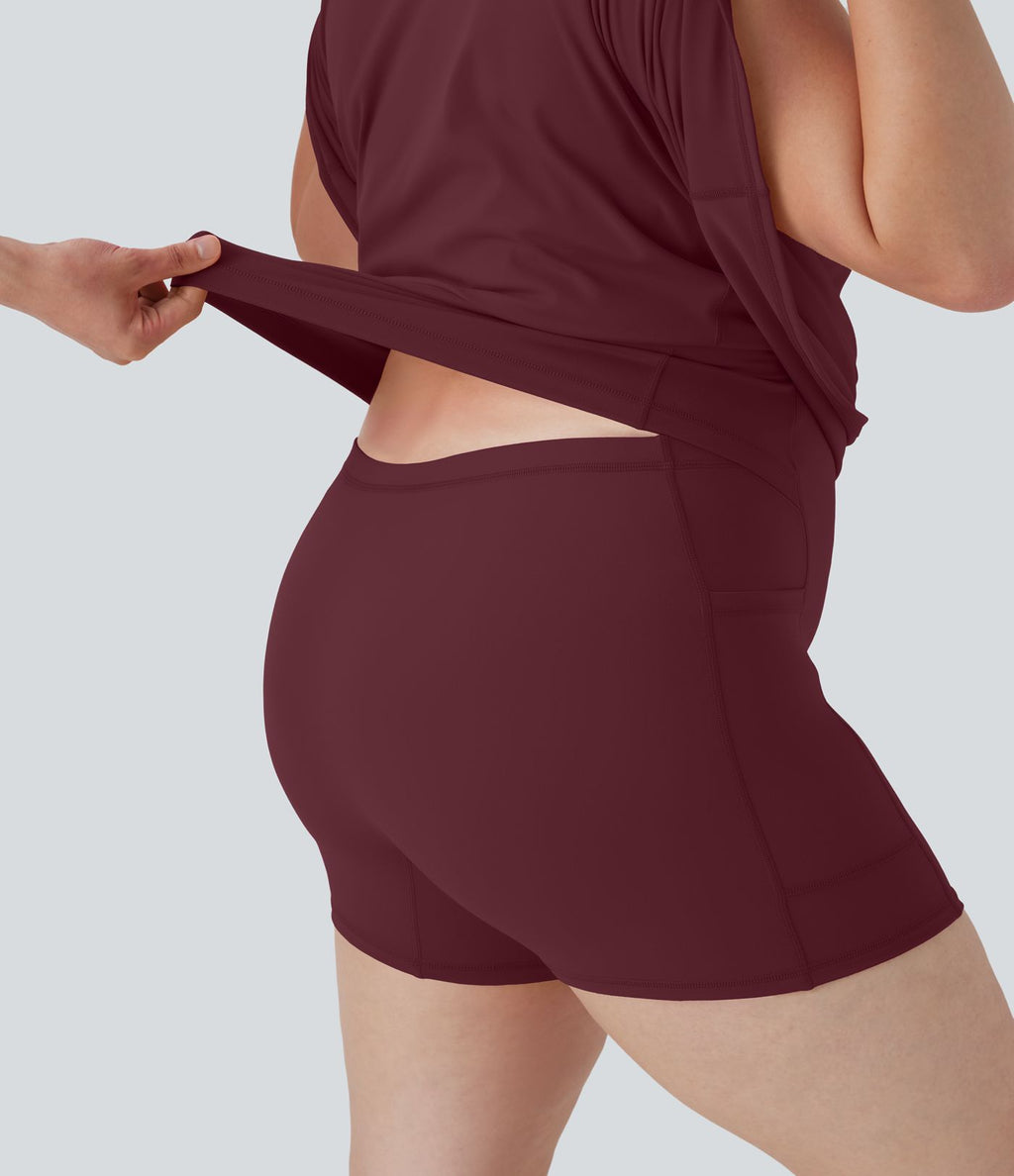 Robe de sport grande taille dos nu Softlyzero™ Plush - longueur rallongée - Easy Peasy Edition