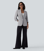 Blazer de travail col châle manches 3/4 avec poches