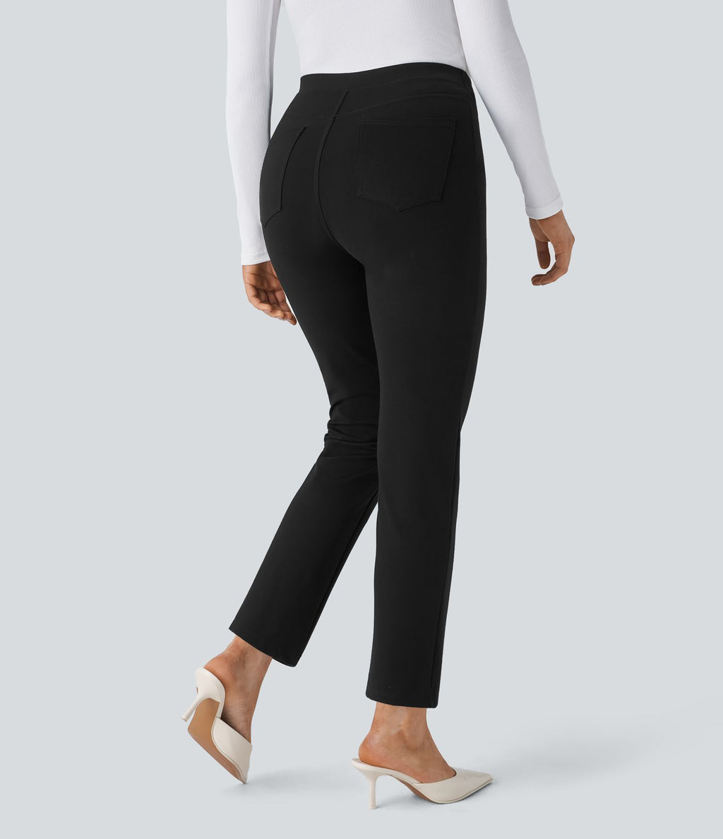 Pantalon tailleur ajusté taille haute Halara Flex™ avec poches