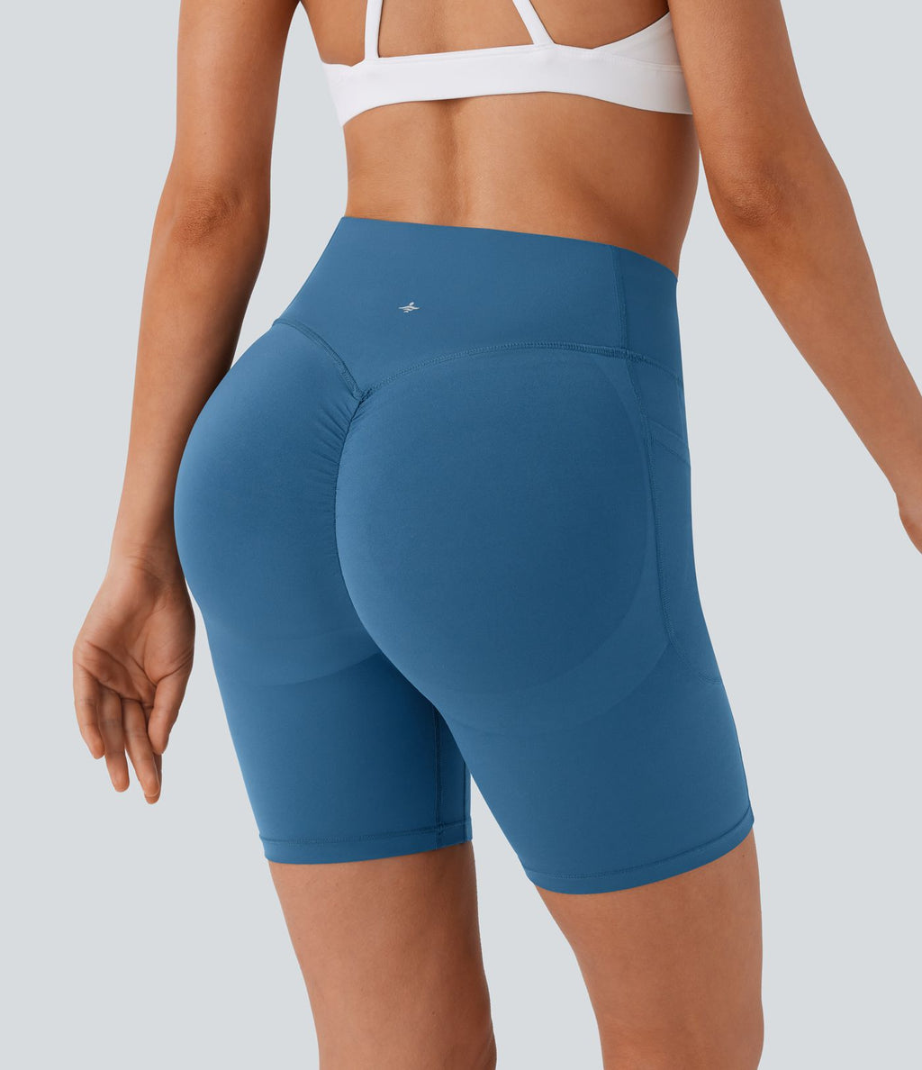 Legging de yoga gainant taille haute chiné à séchage rapide avec poches Halara UltraSculpt™