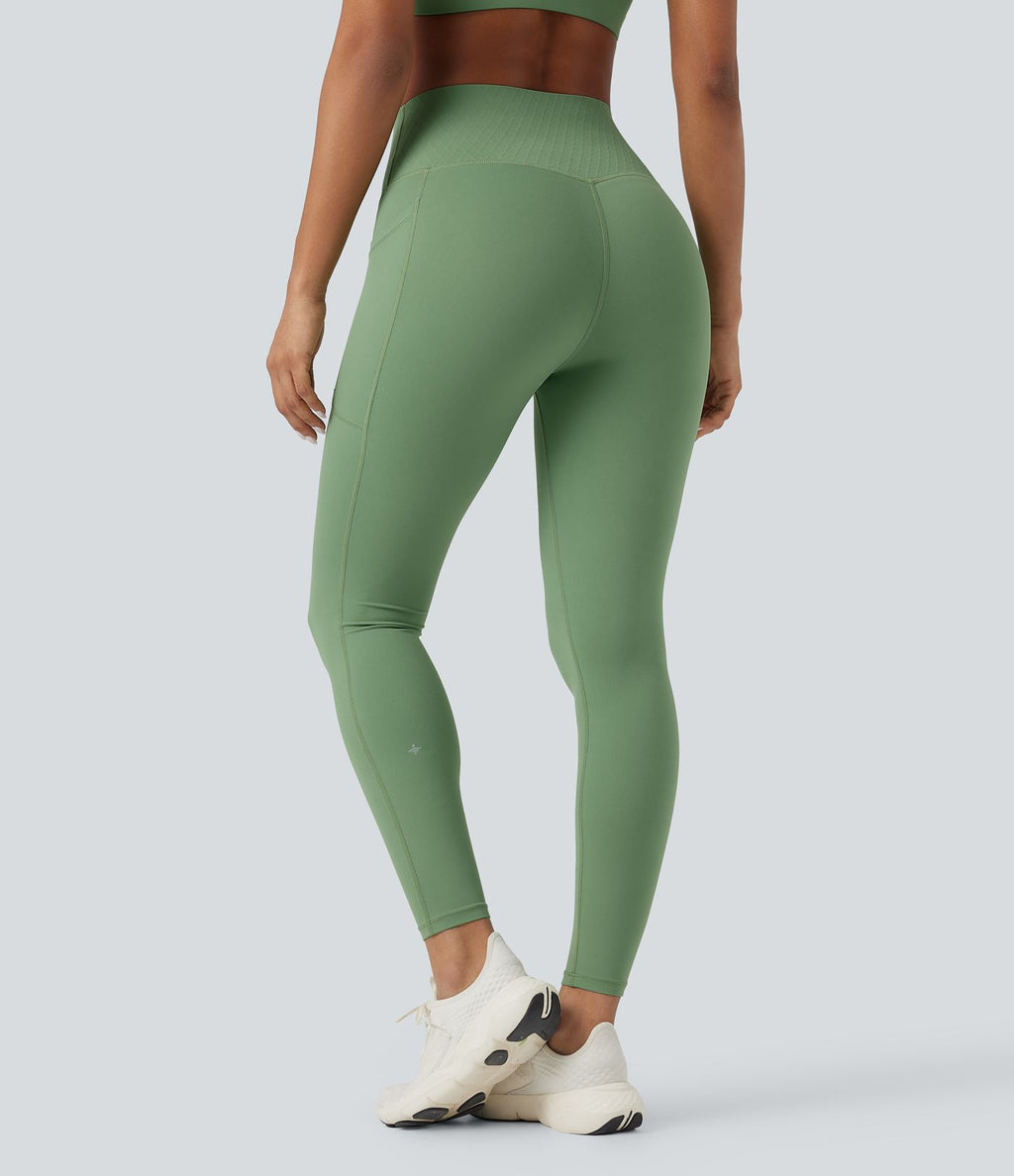 Legging 7/8 de yoga gainant taille haute avec poches Halara UltraSculpt™