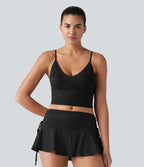 Débardeur de yoga court OneForm Seamless Flow à motif jacquard avec soutien-gorge intégré