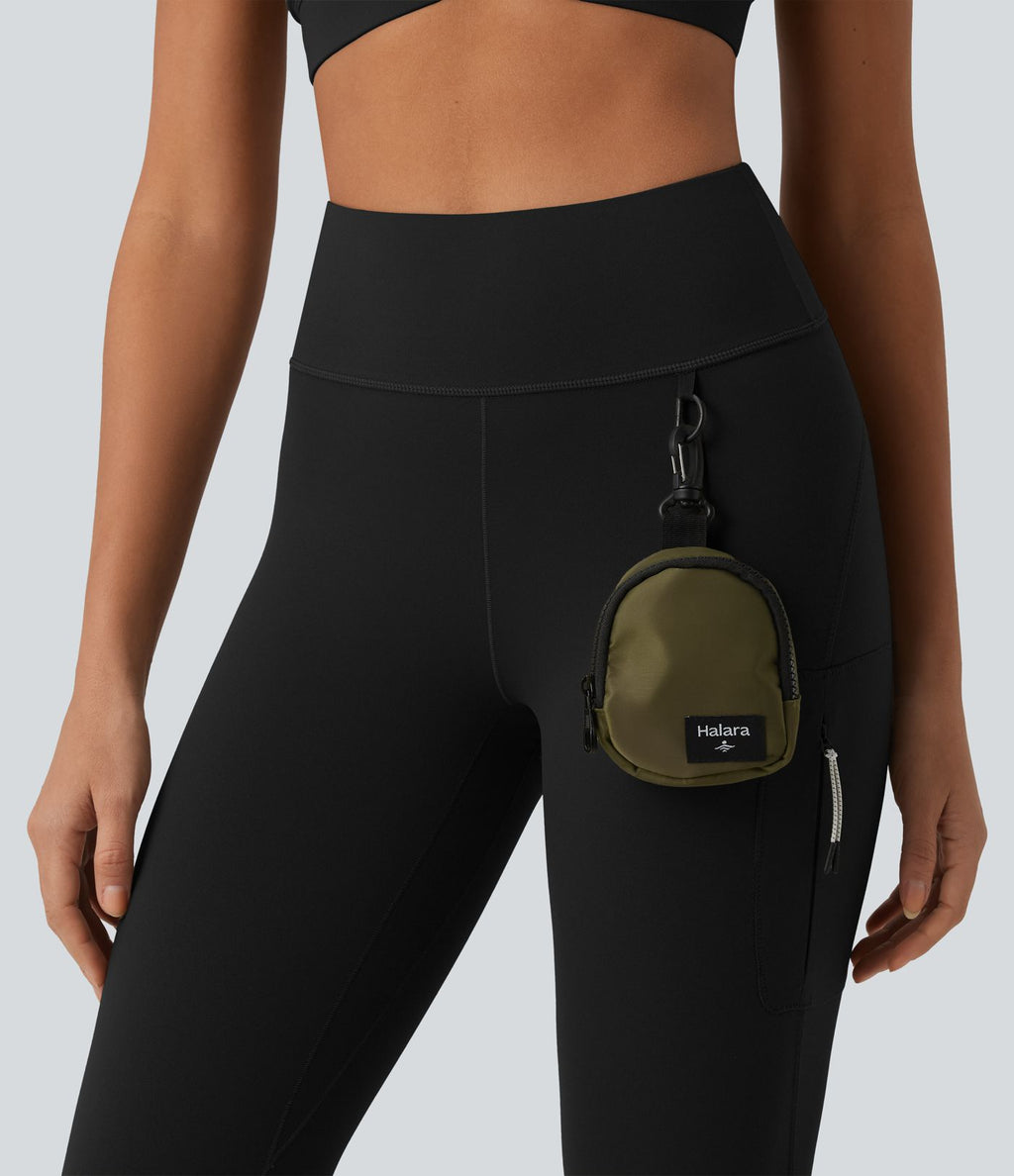 Legging 7/8 Halara UltraSculpt™ randonnée taille haute avec boucle en D et poche zippée