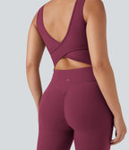 Combinaison de sport Halara UltraSculpt™ col V gainante push-up à poches