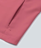 Patitoff™ Flow Veste Casual Courte à Col Montant Résistante aux Poils d'Animaux avec Fermeture Éclair Poches Latérales et Trou pour le Pouce