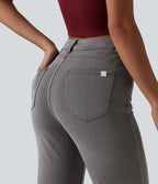 Jean Halara Flex™ taille haute croisé gainant bootcut décontracté avec poches