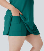 Robe de sport grande taille dos nu Softlyzero™ Plush - longueur rallongée - Easy Peasy Edition