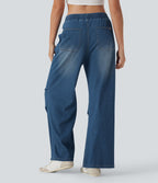Jean décontracté Halara Flex™ taille mi-haute coupe ample avec poches