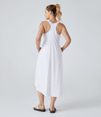Robe décontractée mi-longue Breezeful™ dos nageur poche latérale fluide asymétrique séchage rapide A-C
