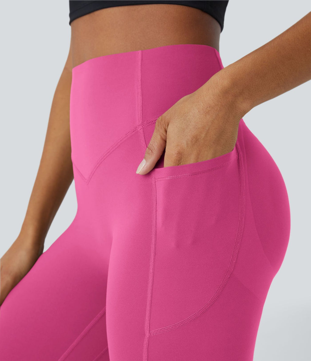 Legging d'entraînement gainant galbant taille haute avec effet scrunch et poches Halara UltraSculpt™