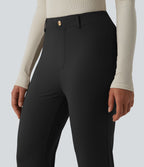 Pantalon tailleur évasé taille haute