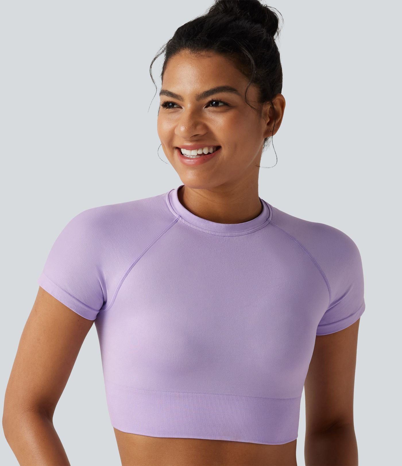 T-shirt décontracté court OneForm Seamless Flow, col rond, manches courtes