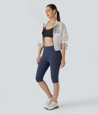 Legging corsaire de randonnée à taille haute et poches latérales UltraSculpt™ Halara