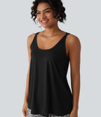 Débardeur casual col U coupe ample