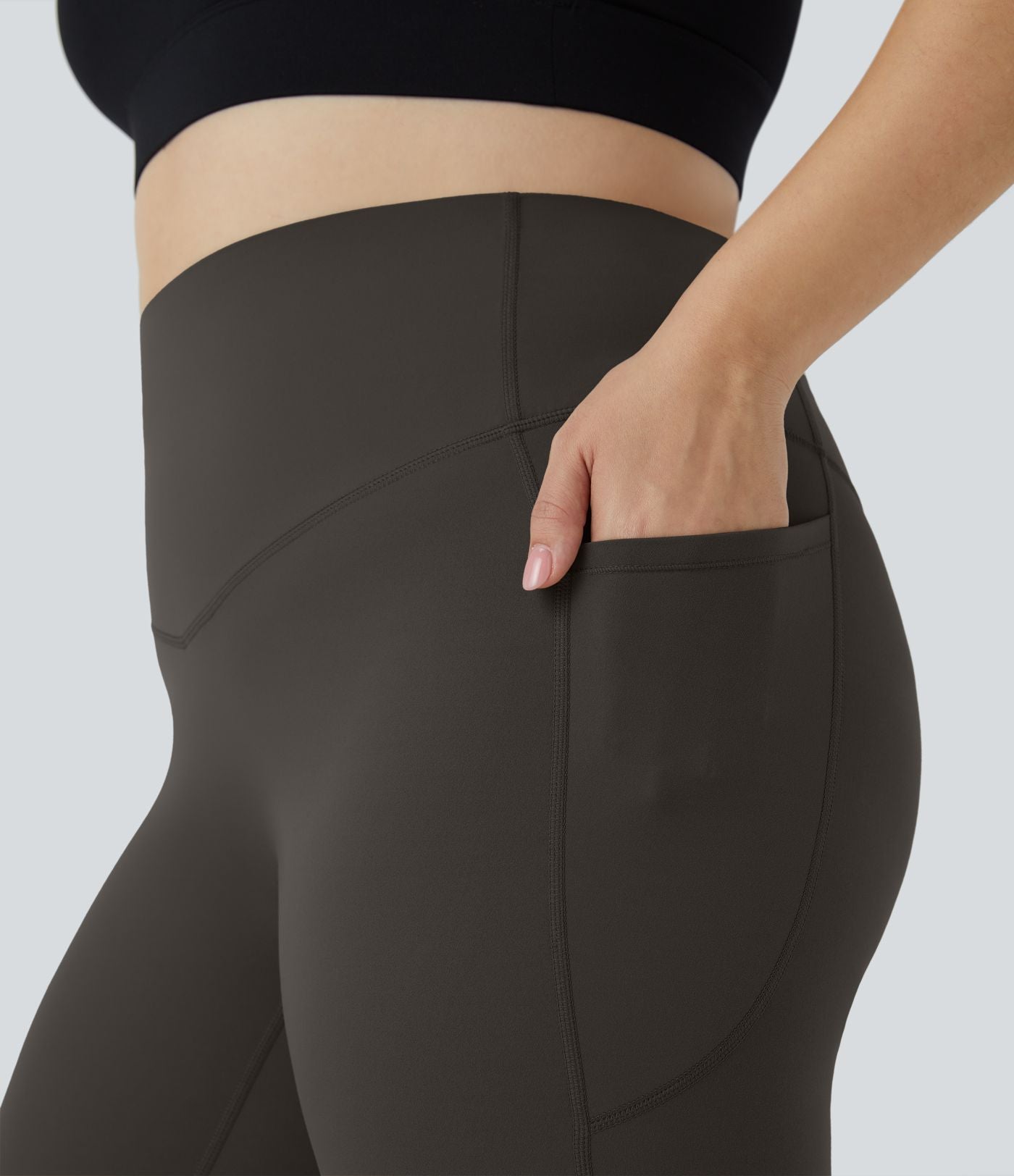 Legging d'entraînement gainant taille haute grande taille avec poches Halara UltraSculpt™