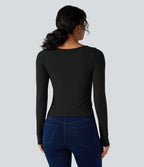 Top casual chaud push-up à manches longues - Bonnet A/B