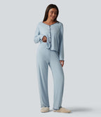 Pantalon d’intérieur taille haute ourlet à volants
