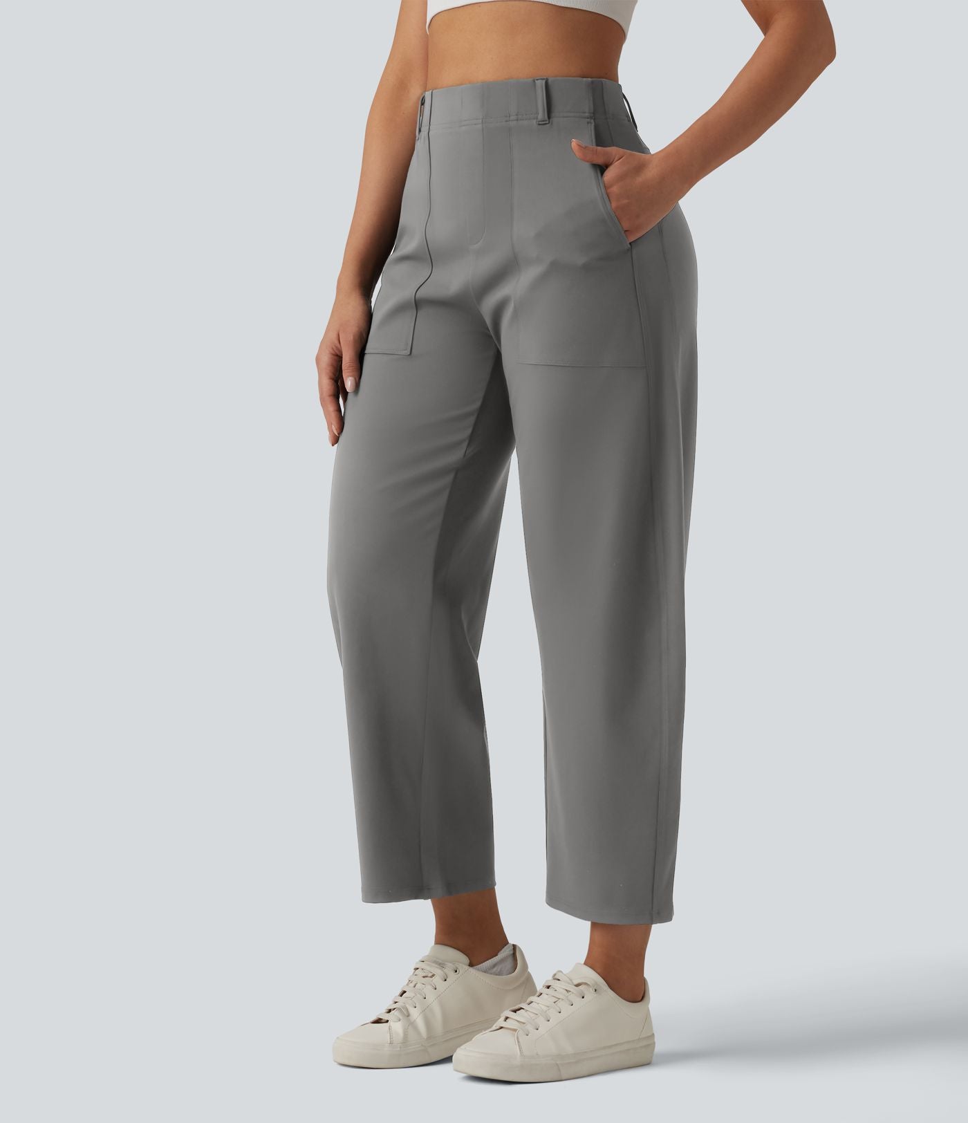 Pantalon barrel DayStretch taille haute avec poches