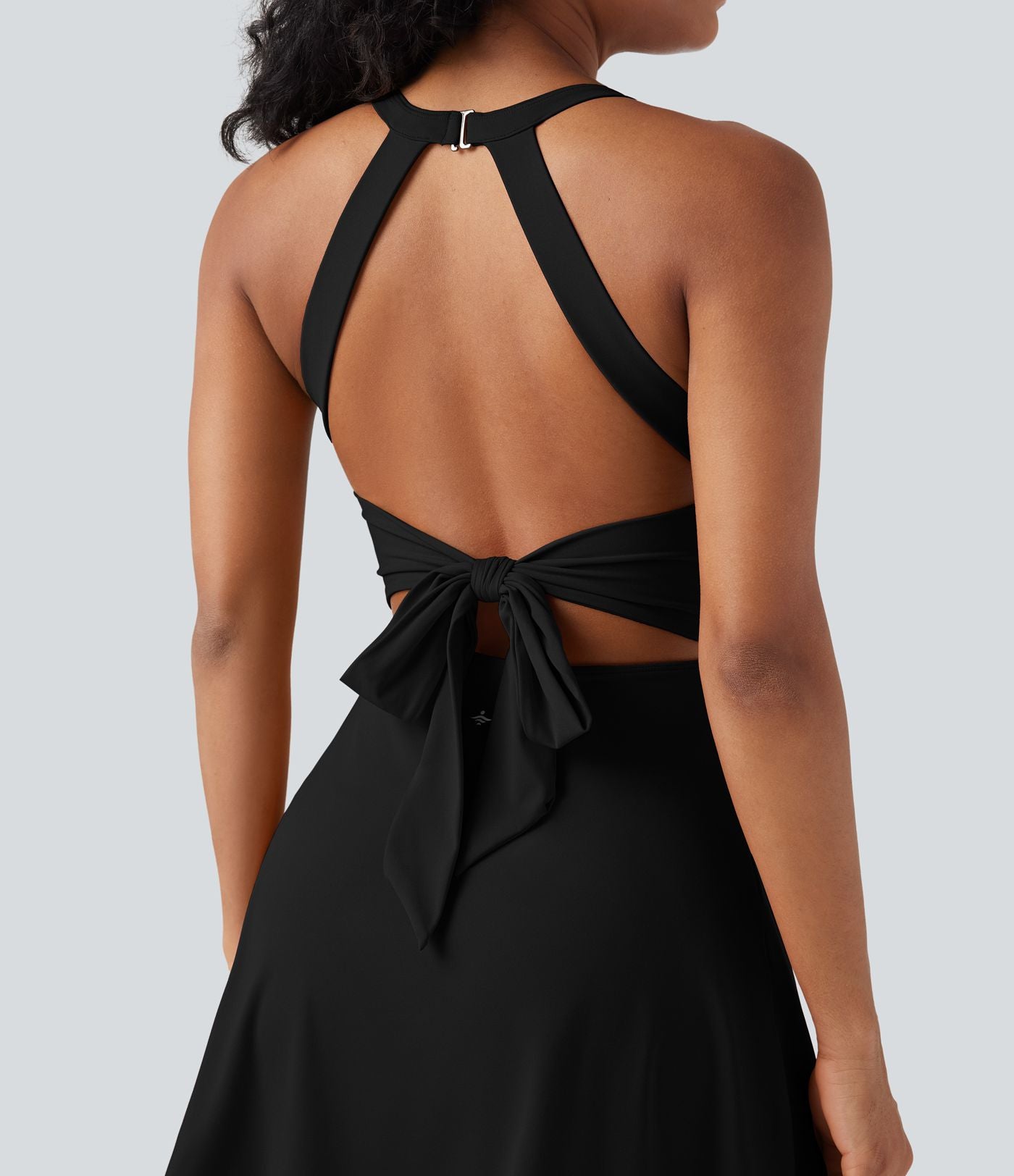 Robe de sport dos nu gainante galbante avec nœud au dos et poches - Easy Peasy SoftlyZero™