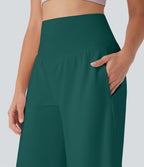 Bermuda SoftlyZero™ Airy de yoga taille haute avec poches multiples et effet frais InstantCool