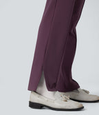 Pantalon tailleur thermique SoftlyZero™ Plush coupe droite ourlet fendu taille mi-haute avec poches
