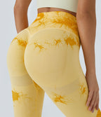 Legging yoga taille haute tie-dye sans couture OneForm Seamless Flow