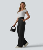Halara Flex™ Pantalon tailleur droit taille haute avec poches