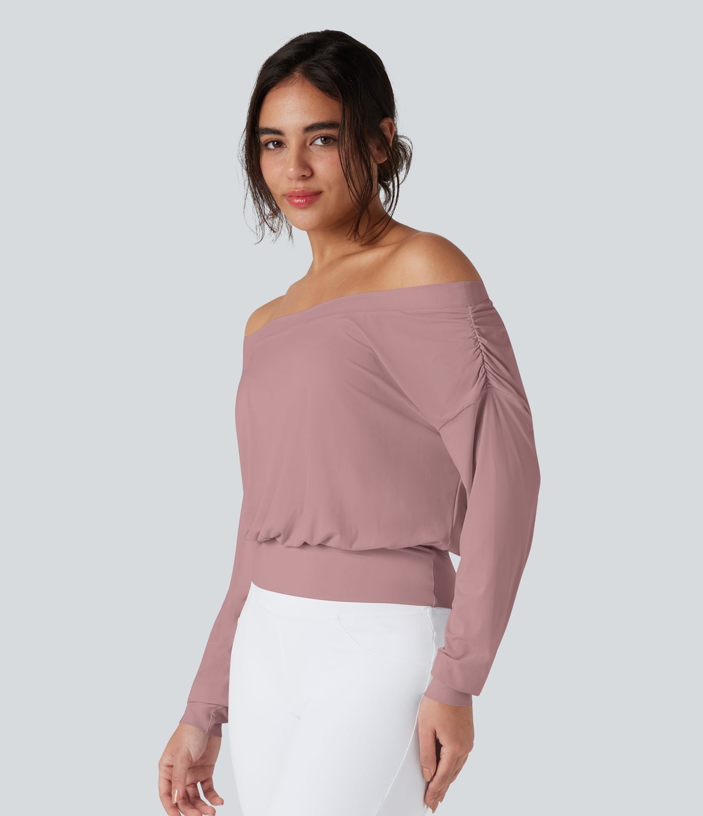 Haut de sport yoga oversize épaules dénudées effet frais InstantCool séchage rapide