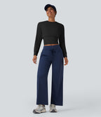 Haut de sport col rond à manches longues sans couture OneForm Seamless Flow