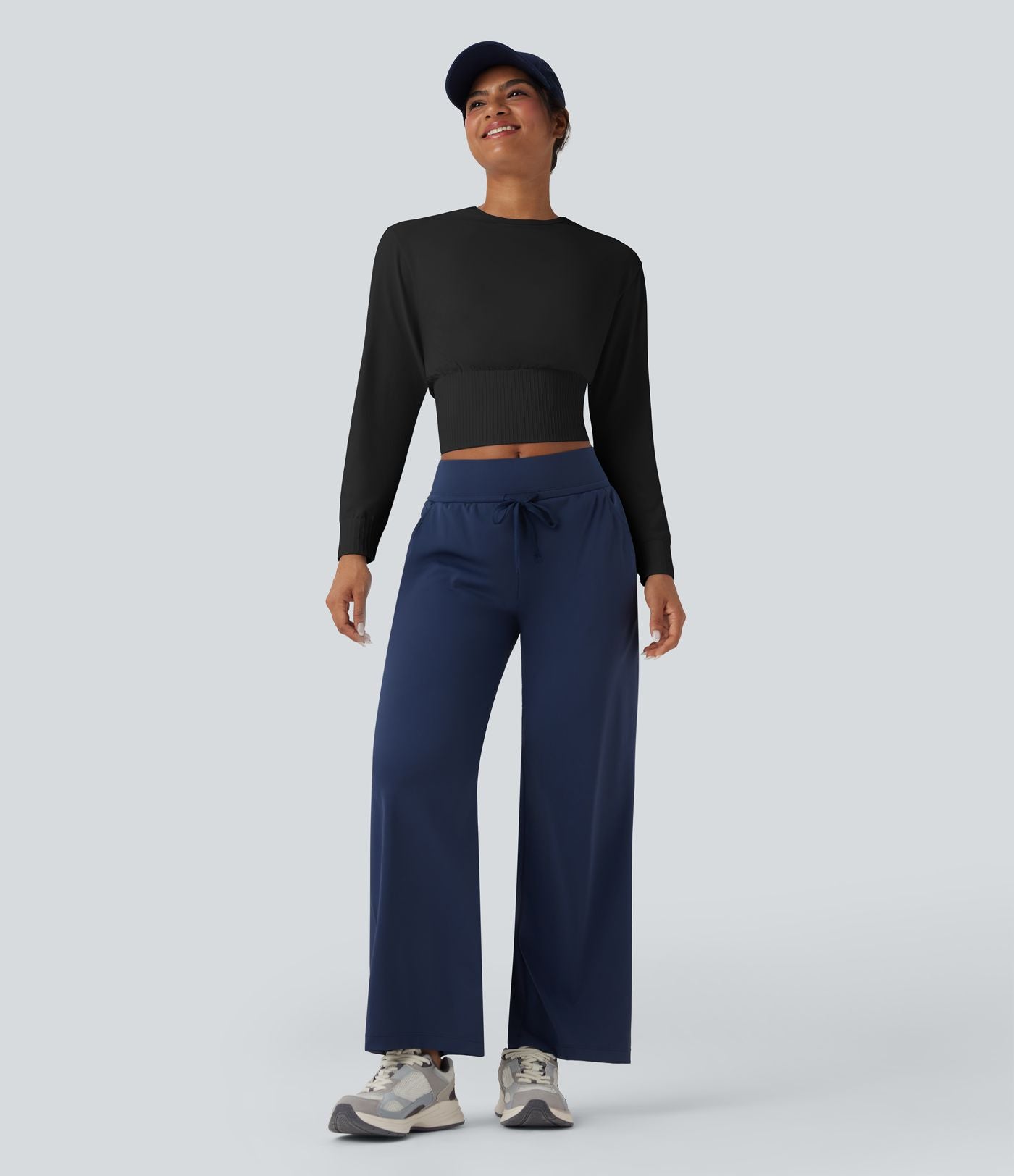 Haut de sport col rond à manches longues sans couture OneForm Seamless Flow