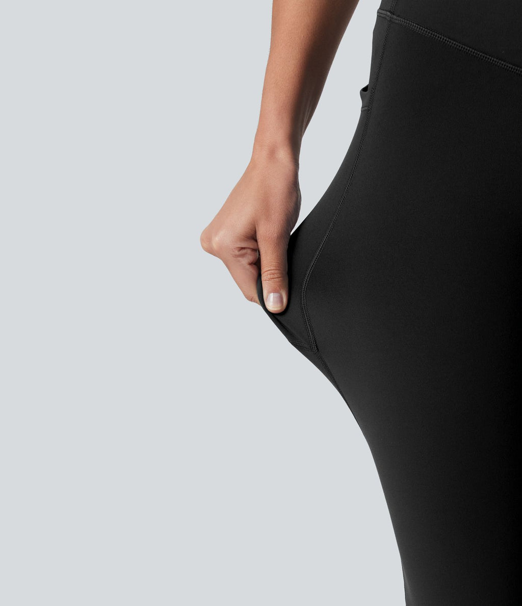 Legging corsaire de sport gainant Halara UltraSculpt™ taille haute, anti-roulis et gainant, avec poches
